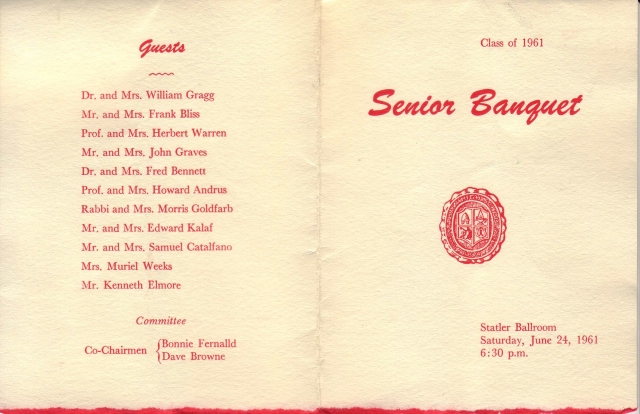 Senior Banquet Program Cover