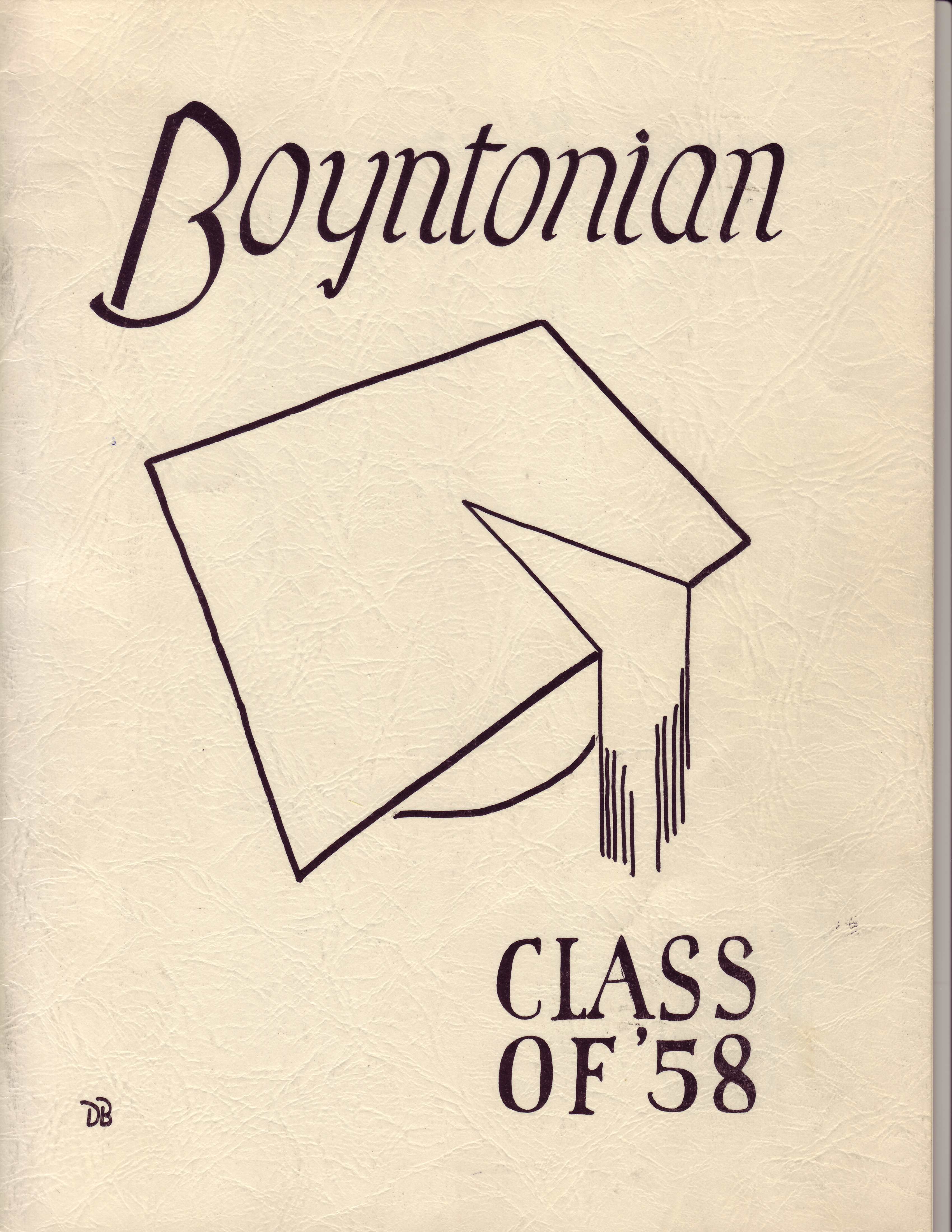 The 1958 Boyntonian Cover