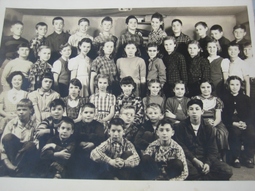 The Danby School 5th and 6th grade classes in either 1954 or 1955 