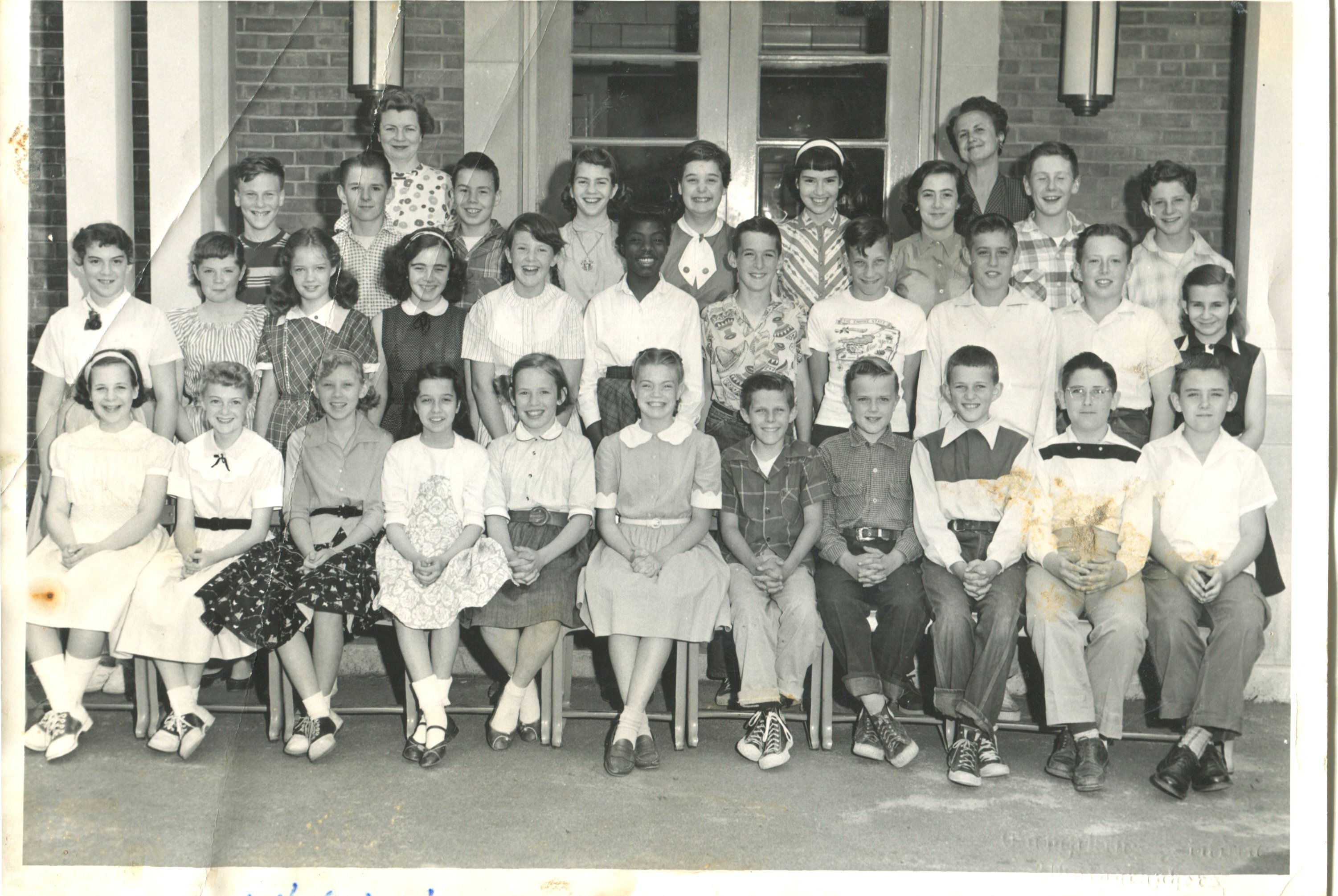Mrs. Buzzell's 6th Grade Class, West Hill School, June 21, 1955