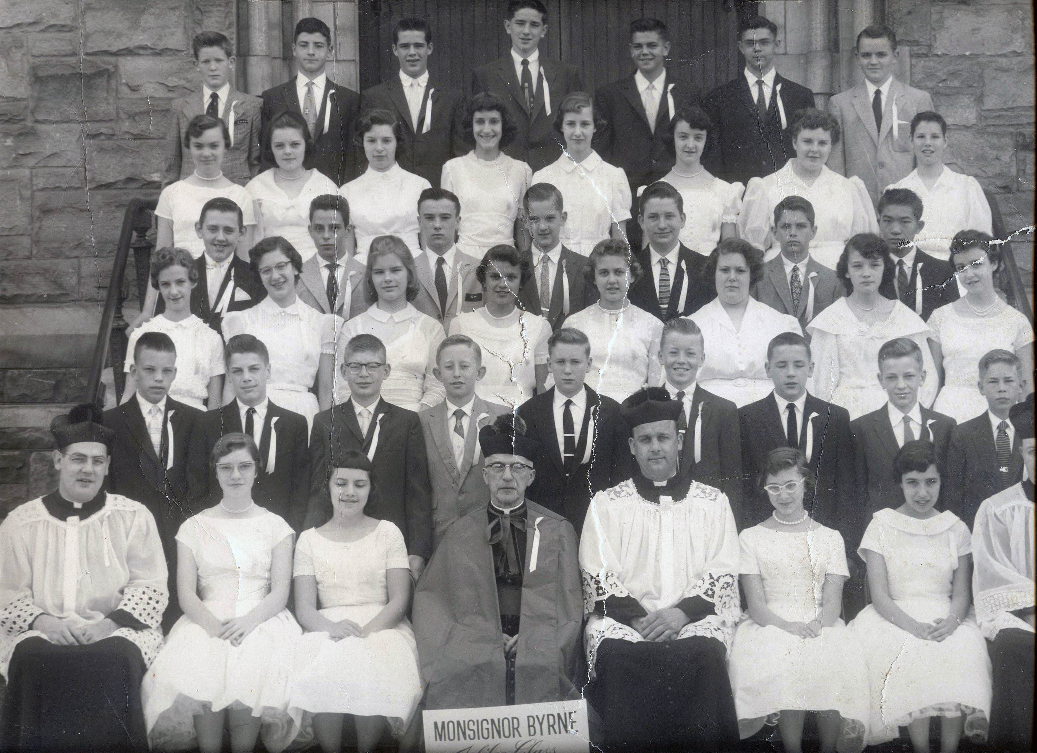 8th Grade Graduation at Immaculate Conception 1957