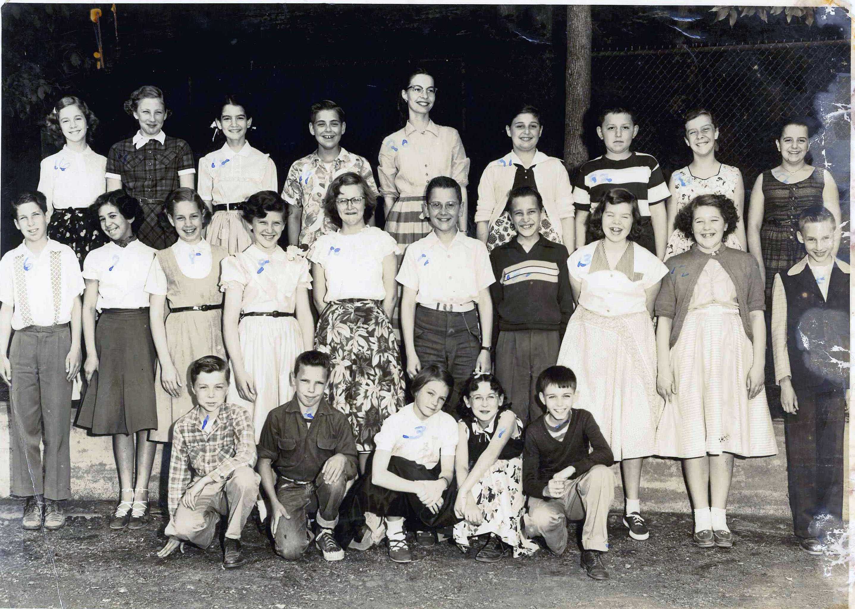 Mrs. Cooper's East Hill 6th Grade Class, June 1955